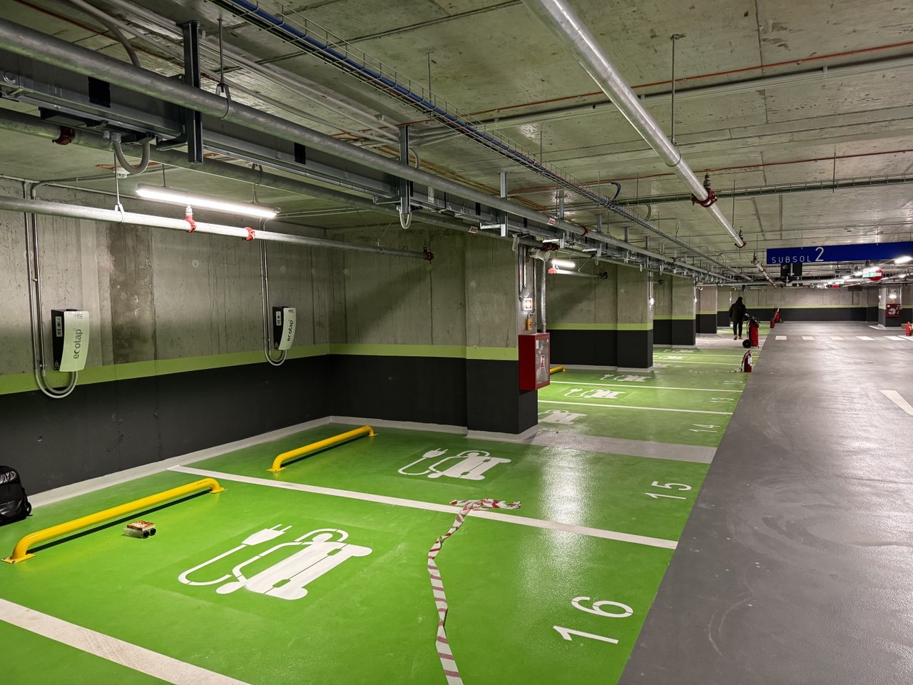 EV charging stations at U Center 2 parking