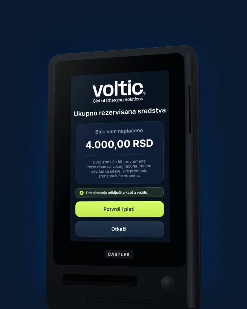 Ekran platnog terminala: Plati samo ono što potrošiš