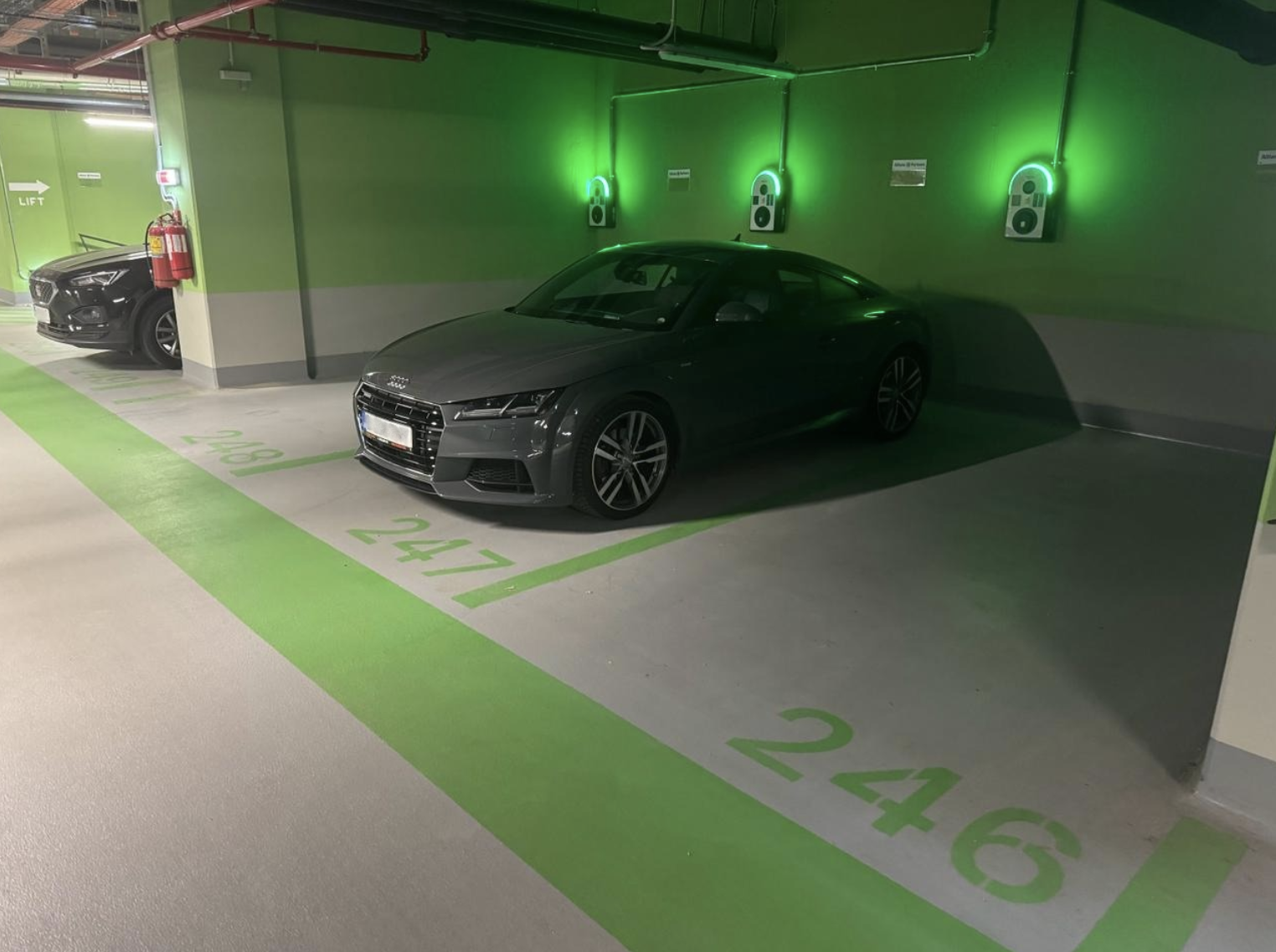 EV charging infrastructure in a commercial environment
